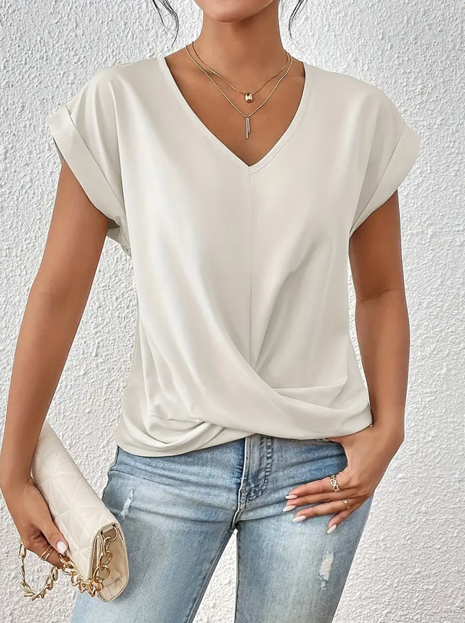 BELLE™ | The Effortlessly Chic V-Neck Top