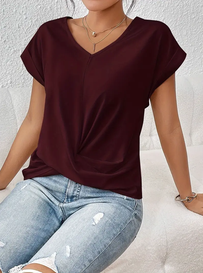 BELLE™ | The Effortlessly Chic V-Neck Top