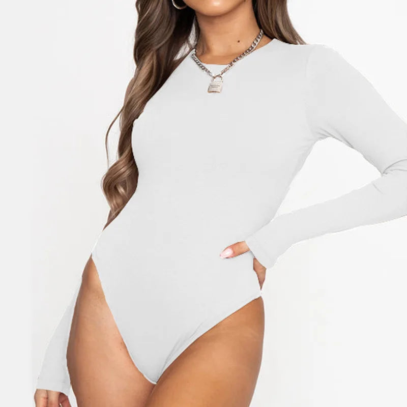 MIRAYE™ Sleek Long-Sleeve Bodysuit — Effortless Chic and a Flattering Fit