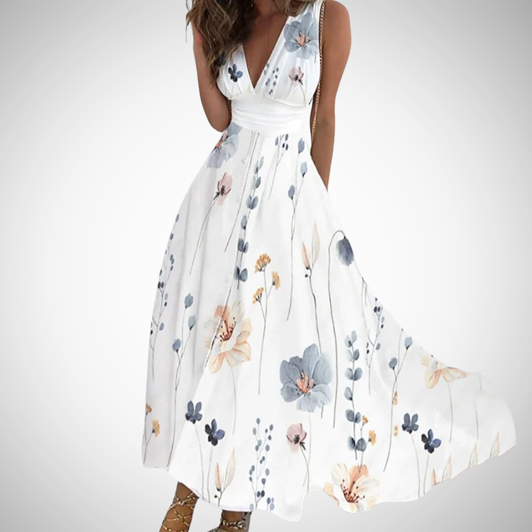 MIRIANNE™ Timeless Floral Maxi Dress – Classic Floral Print, Elegant Maxi Silhouette