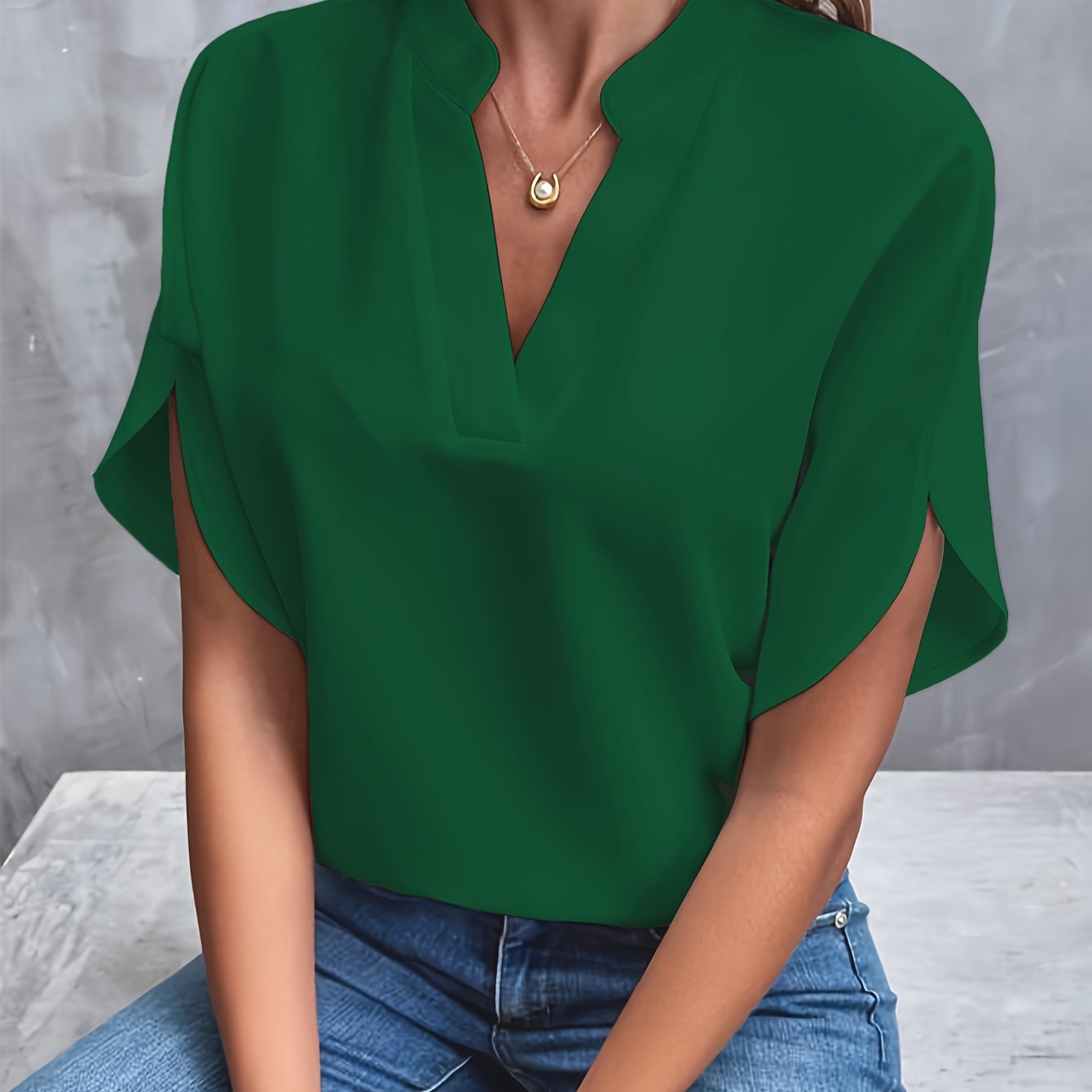 DELANEY™ - Sophisticated, Modern Blouse