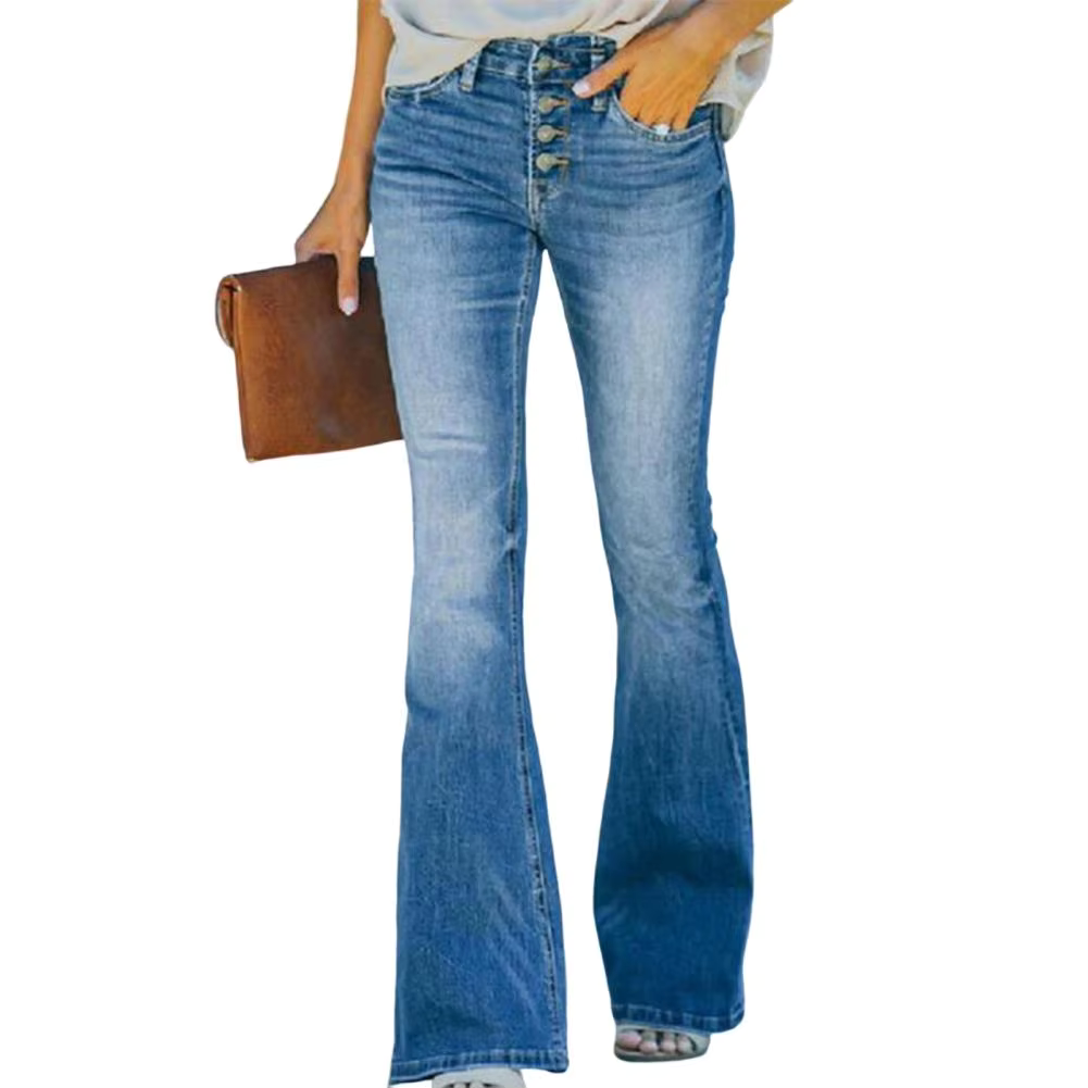 AVELINE™ Comfortable High-Waist Vintage Flared Jeans – Effortless Retro Style with All-Day Comfort