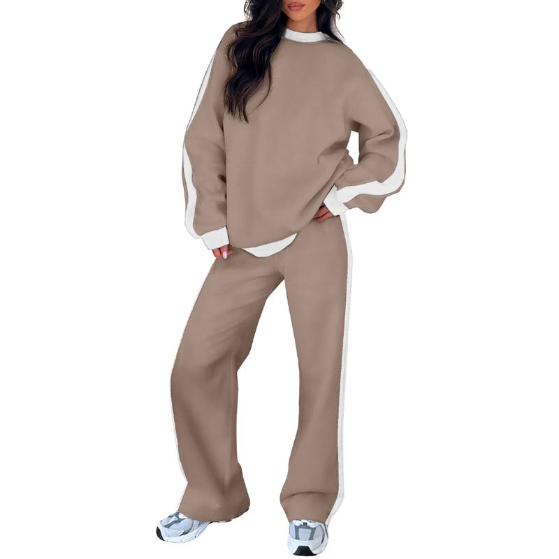 SANDI™ Cozy 2-Piece Lounge Set — Relaxed-Fit Sweatshirt & Straight-Leg Pants