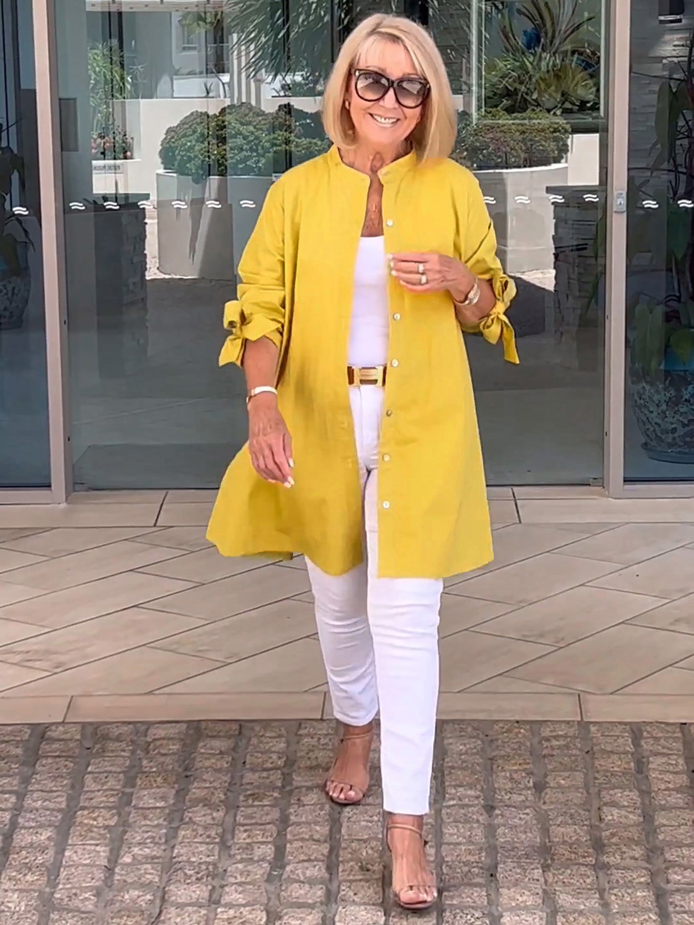 CÉLINA™ Elegant Long Shirt Jacket