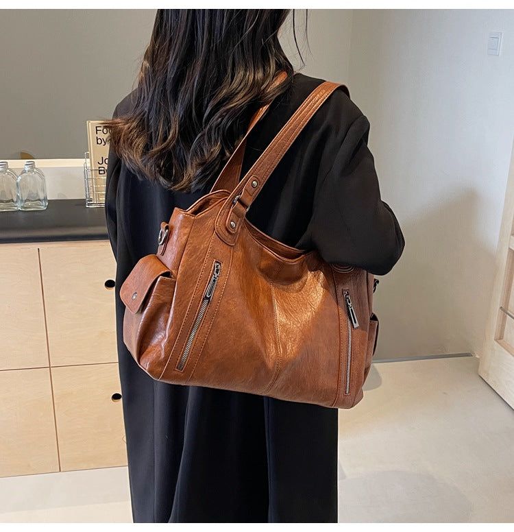 RAE™ Classic Leather Handbag – Timeless Style, Everyday Luxury