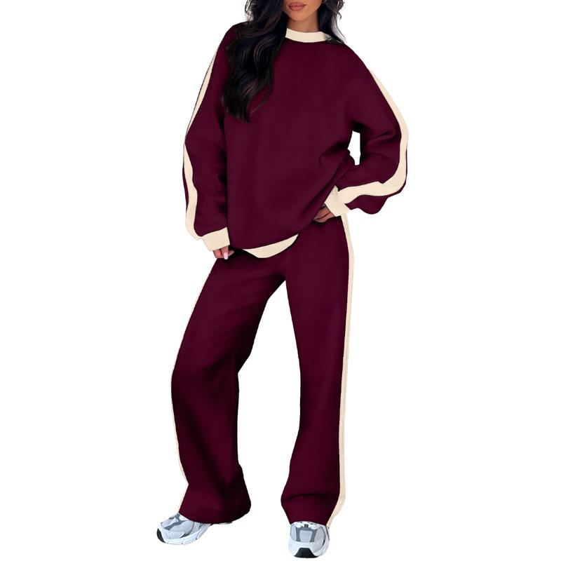 SANDI™ Cozy 2-Piece Lounge Set — Relaxed-Fit Sweatshirt & Straight-Leg Pants