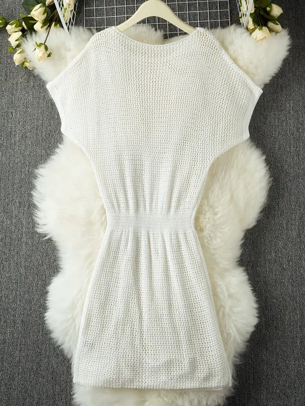 SANTANA™ Casual Round-Neck Summer Cover-Up Dress