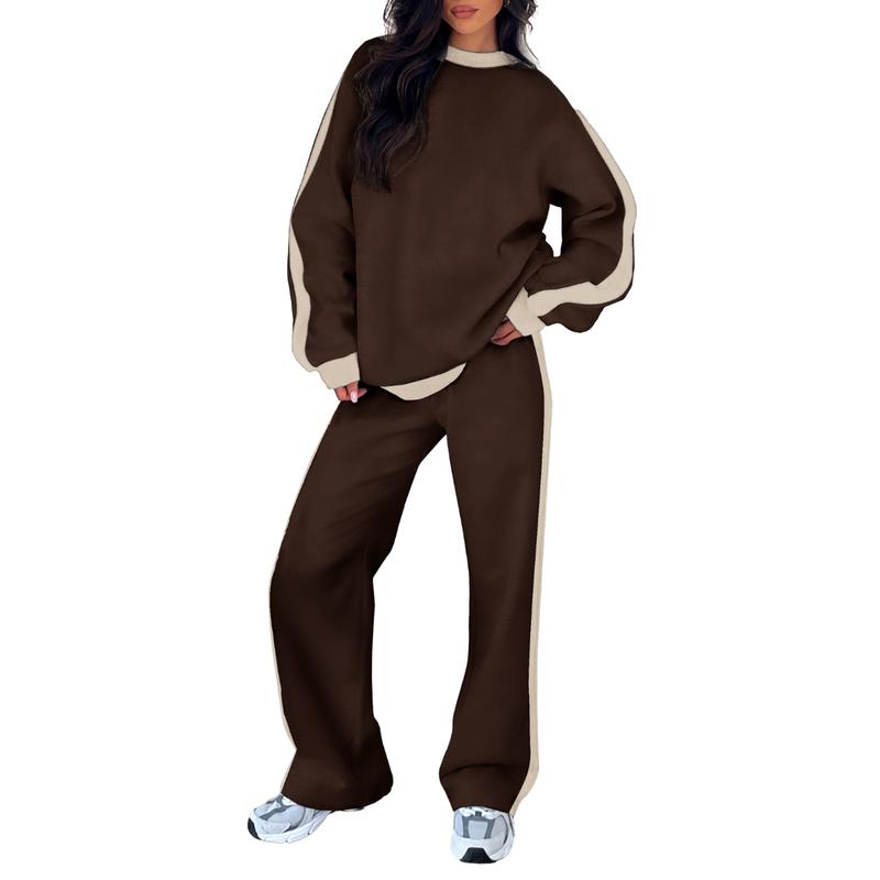 SANDI™ Cozy 2-Piece Lounge Set — Relaxed-Fit Sweatshirt & Straight-Leg Pants