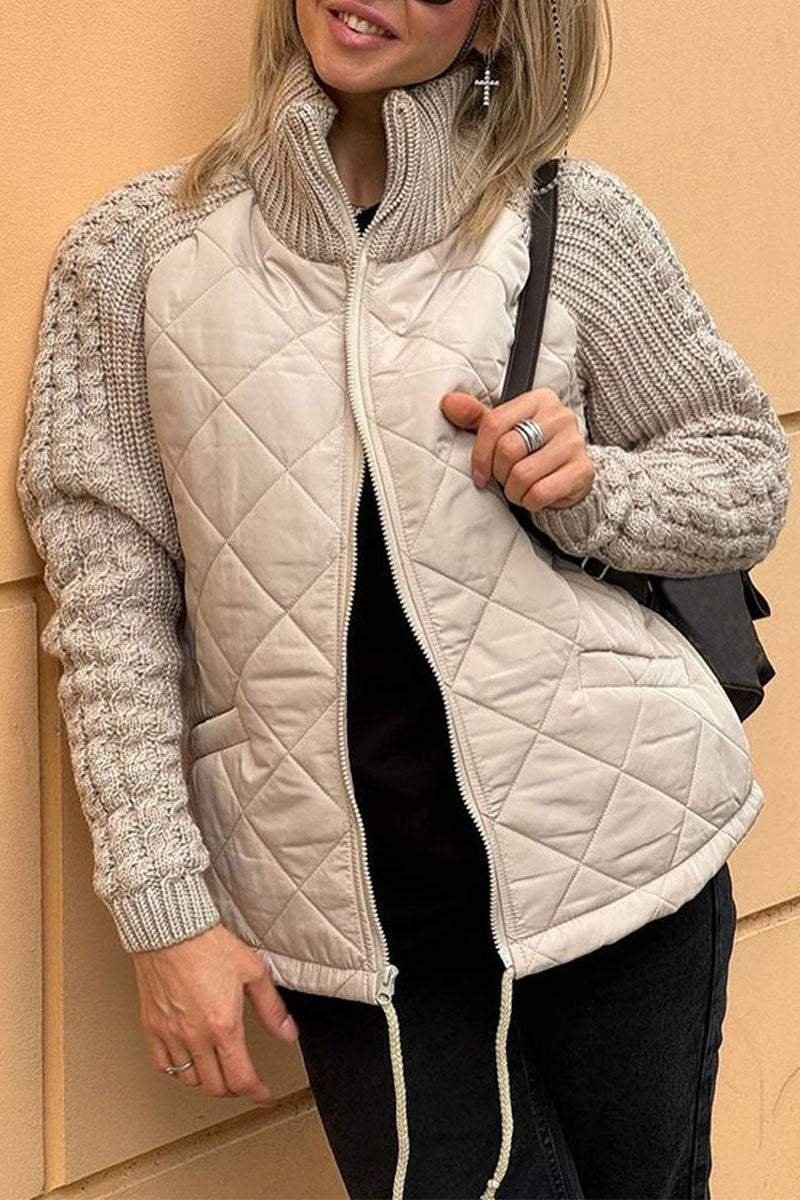 REINA™ Quilted Knit Jacket - Cozy, Stylish Everyday Outerwear