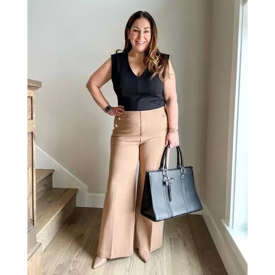 CHLOE™ High-Waist Sailor Pants - Nautical-Inspired, Tailored Fit