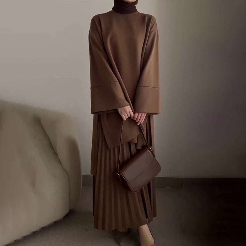 OPHELIE™ - Effortlessly Chic Pleated Two-Piece Set