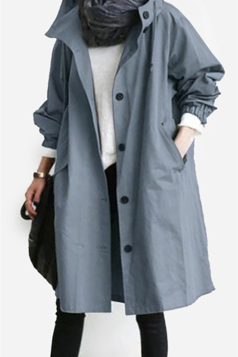 BARBARA™ Oversized Water-Resistant Windbreaker — Weatherproof, Modern Essential